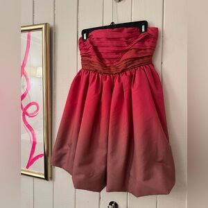 Anthropologie Vineet Bahl Strapless Taffeta Dress